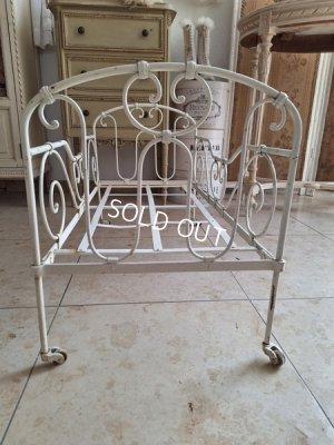 画像10: アンティークアイアンドールベッド