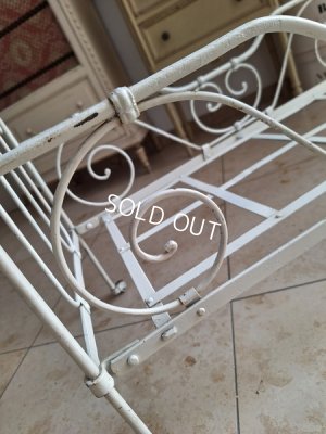 画像5: アンティークアイアンドールベッド