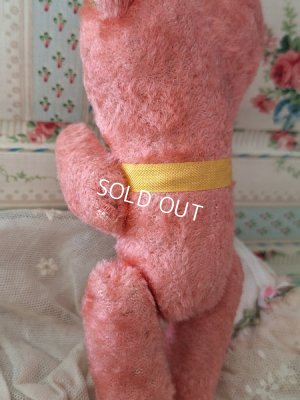 画像10: アンティークJPMピンク小さなテディベア