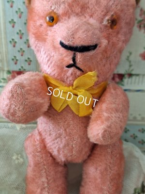 画像3: アンティークJPMピンク小さなテディベア