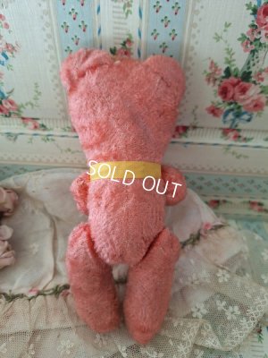 画像13: アンティークJPMピンク小さなテディベア