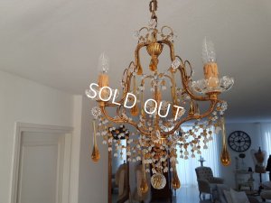 画像2: ティアドロップガラスシャンデリア