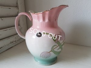 画像4: ホーローアールヌーボー花柄ピッチャー