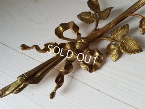 画像4: リボン装飾ローズシェードウォールランプ