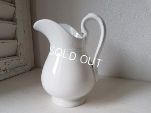 画像16: リュネヴィル白いピッチャーとベイスンセット