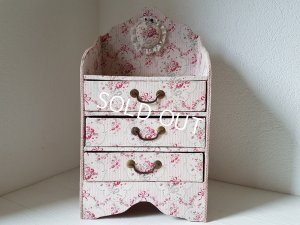 画像6: リボン花柄カルトナージュドロワー