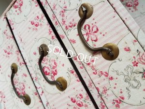 画像9: リボン花柄カルトナージュドロワー