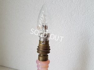 画像11: ピンクオパリンガラステーブルランプ