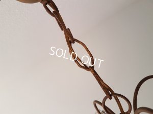 画像15: ピンクオパリンガラスシャンデリア