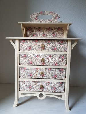 画像15: 花柄カルトナージュドロワー