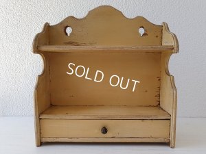 画像2: ドロワー付き小さなシェルフ