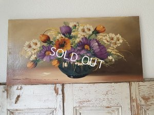 画像2: 花の油絵