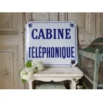 画像: ホーローCABINE TELEPHONIQUEサインボード