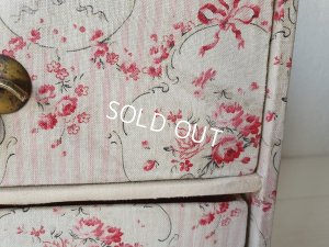 画像15: リボンとローズ柄カルトナージュドロワー