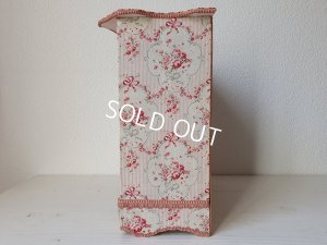 画像13: リボンとローズ柄カルトナージュドロワー