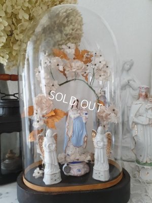 画像2: ガラスドーム付マリアとエンジェル像