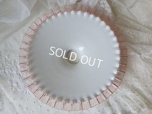 画像6: ピンクリムフリルガラスランプシェード