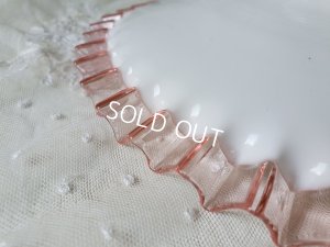 画像3: ピンクリムフリルガラスランプシェード