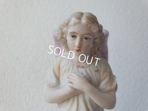 画像2: アンティークビスクエンジェル像