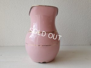 画像4: アンティークピンクホーローピッチャー&ベイスン