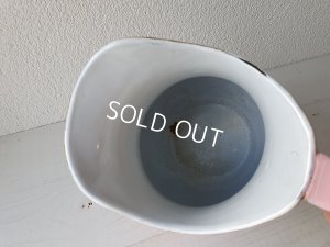 画像7: アンティークピンクホーローピッチャー&ベイスン