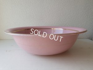 画像11: アンティークピンクホーローピッチャー&ベイスン