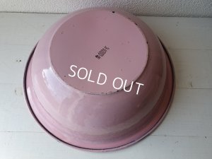 画像12: アンティークピンクホーローピッチャー&ベイスン