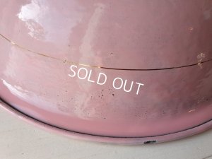 画像17: アンティークピンクホーローピッチャー&ベイスン