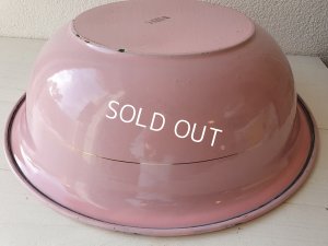 画像16: アンティークピンクホーローピッチャー&ベイスン