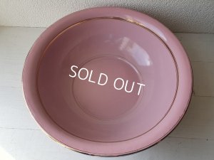 画像15: アンティークピンクホーローピッチャー&ベイスン