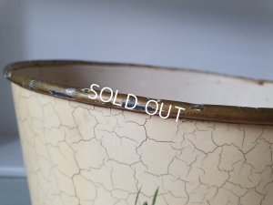 画像9: 手描き花柄くず入れ