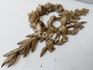 画像8: アンティークローズとリボンの装飾パーツ