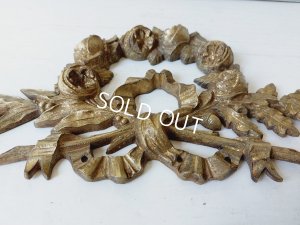 画像6: アンティークローズとリボンの装飾パーツ