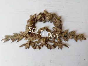 画像9: アンティークローズとリボンの装飾パーツ