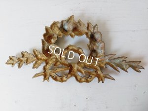 画像10: アンティークローズとリボンの装飾パーツ