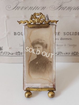 画像2: アンティーク小さなリボンフォトスタンド