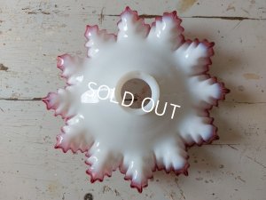 画像12: アンティークオパールセントガラスランプシェード