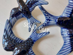 画像9: 陶器ツバメ3羽セット