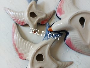 画像13: 陶器ツバメ3羽セット