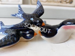 画像15: 陶器ツバメ3羽セット