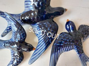 画像3: 陶器ツバメ3羽セット