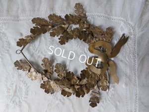 画像2: アンティーク木の葉リース