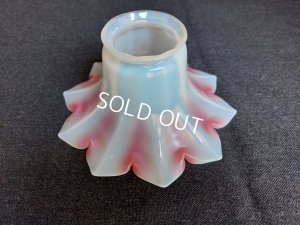 画像4: アンティークオパールセントガラスランプシェード