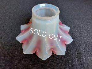 画像3: アンティークオパールセントガラスランプシェード