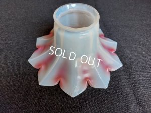 画像5: アンティークオパールセントガラスランプシェード