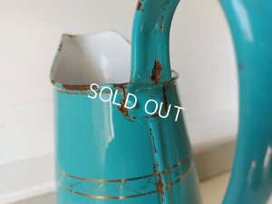 画像13: アンティークホーロー手描きワーターピッチャー