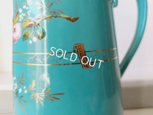 画像14: アンティークホーロー手描きワーターピッチャー