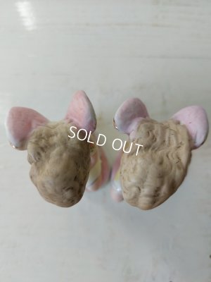 画像10: アンティークビスクペアエンジェル像