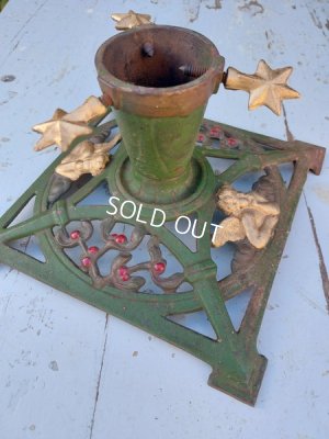 画像2: エンジェルとやどり木レリーフクリスマスツリースタンド