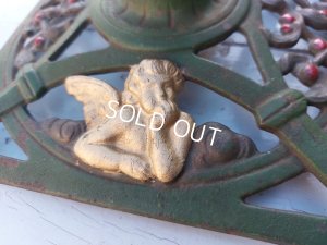 画像7: エンジェルとやどり木レリーフクリスマスツリースタンド